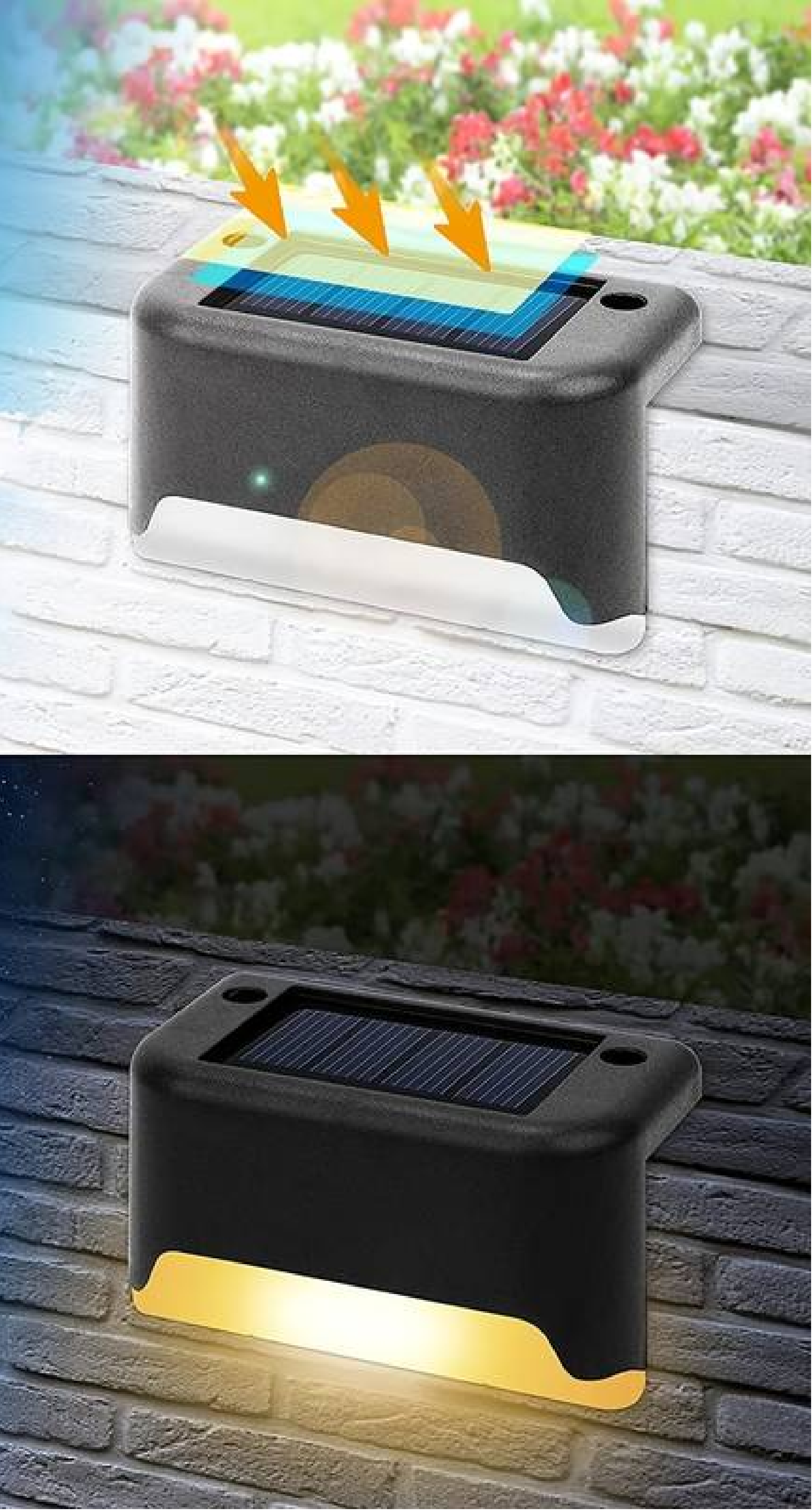 Solar Lighting Solutions | Solar Powered LED Outdoor Wall Lights with Automatic Activation | Compact Design for Enhanced Visibility 3