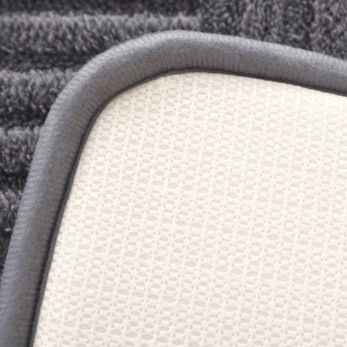 Vivid Grid | Absorbent Bath Mat with Non-Slip Backing for Safe Floors 7
