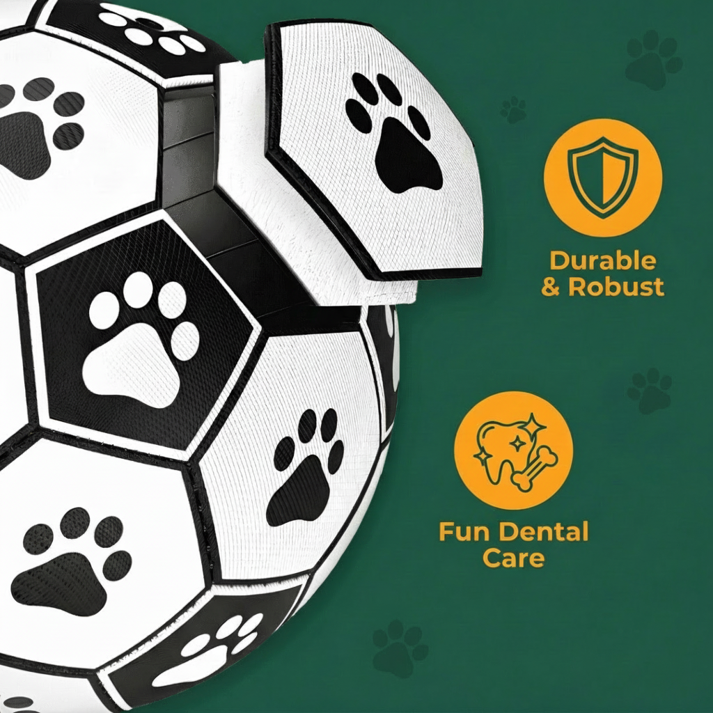 Magic Football | Durable PU Dog Toy with Soft Bouncy Design | Indoor & Outdoor Fun for All Breeds 3