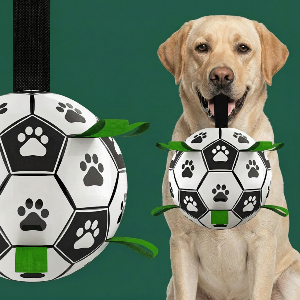 Magic Football | Durable PU Dog Toy with Soft Bouncy Design | Indoor & Outdoor Fun for All Breeds 2