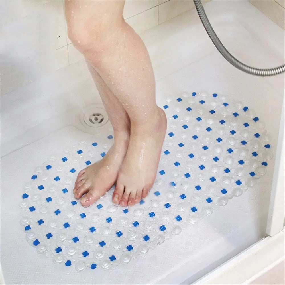 VelonaLiving | Non-Slip Shower Mat with Powerful Suction Cups | Comfortable Anti-Slip Surface for Safe Bathing 1